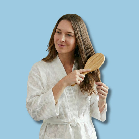 מסרק לשיער מעץ במבוק 100% טבעי